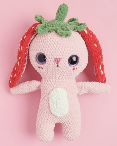Bild på "Strawberry Bunny" mönster till Creative Chenillove 16664, Mönster på Danska