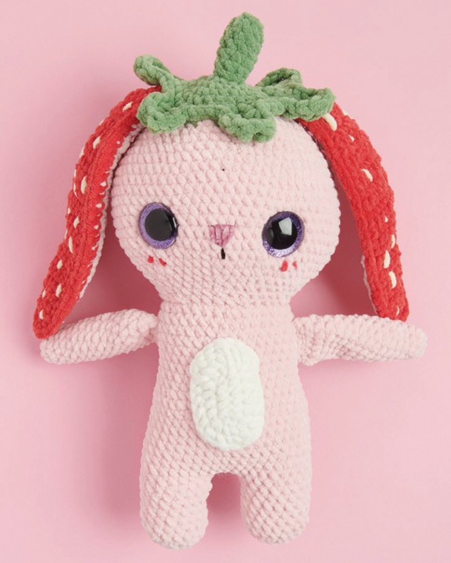 Bild på "Strawberry Bunny" mönster till Creative Chenillove 16664, Mönster på Danska