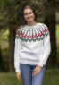 Bild på "Misteltoe" jultröja till dam stickad i Viking Wool 2431-8