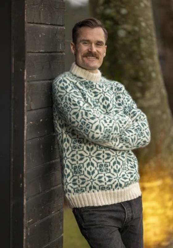 Bild på Mönsterkatalog 2501 stickad i Viking Wool