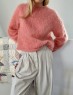 Bild på "PLAIN YOKE SWEATER" stickad i Ballerina Chunky Mohair mönster från LeKnit