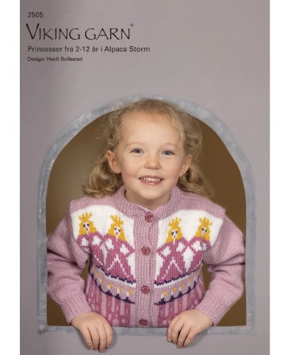 Bild på Mönsterkatalog "Prinsessa" stickat i Alpaca Storm 2505