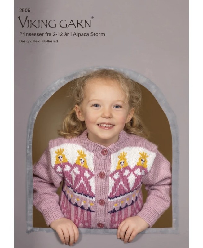 Bild på Mönsterkatalog "Prinsessa" stickat i Alpaca Storm 2505