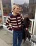 Bild på "KEY CARDIGAN" stickad i en tråd Peer Gynt och en tråd Alpakka följetråd från PetiteKnit