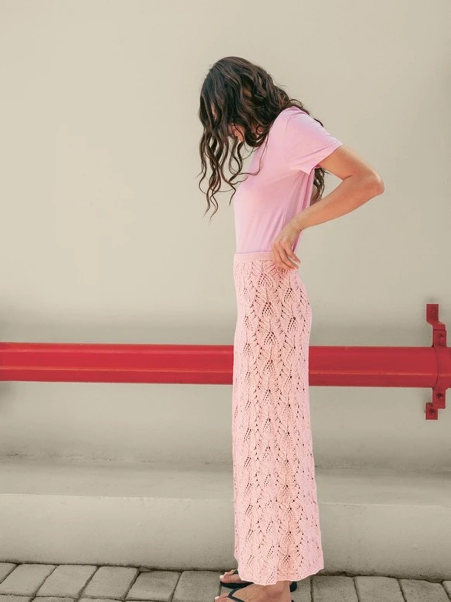 Bild på "Summer skirt kort och lång och top" stickad i Tynn Line 2504-3a+b+c