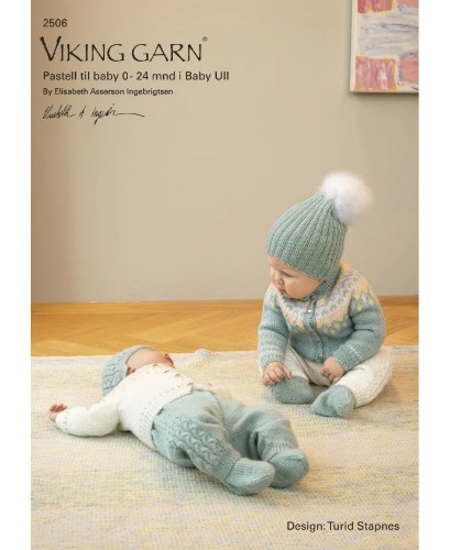 Bild på Mönsterkatalog från Viking Garn stickad i Baby Ull 2506