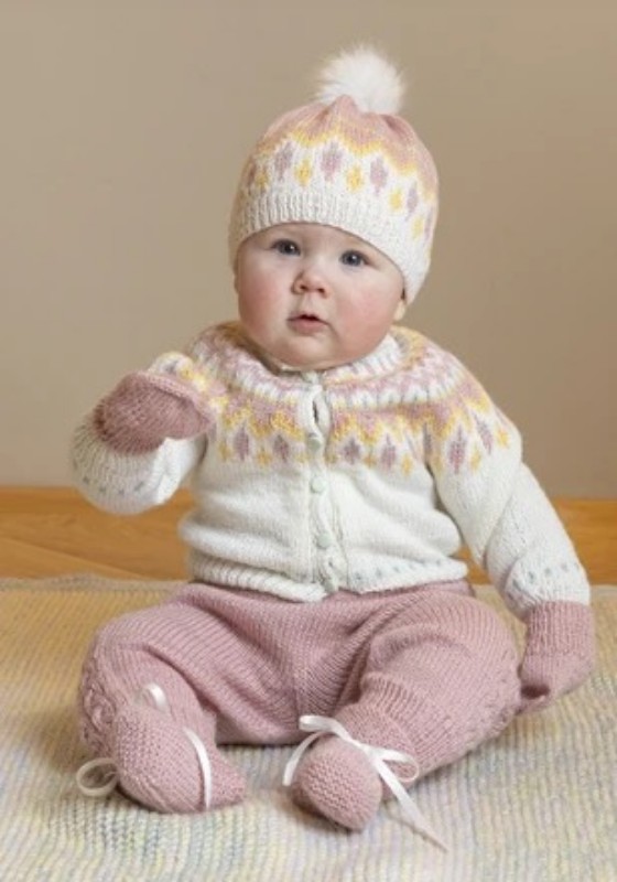 Bild på Mönsterkatalog från Viking Garn stickad i Baby Ull 2506