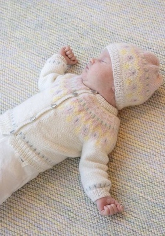 Bild på Mönsterkatalog från Viking Garn stickad i Baby Ull 2506