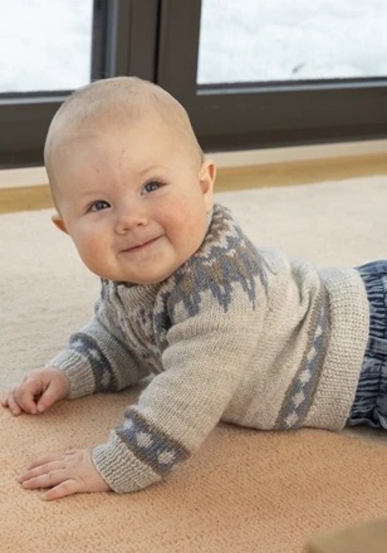 Bild på Mönsterkatalog från Viking Garn stickad i Baby Ull 2506