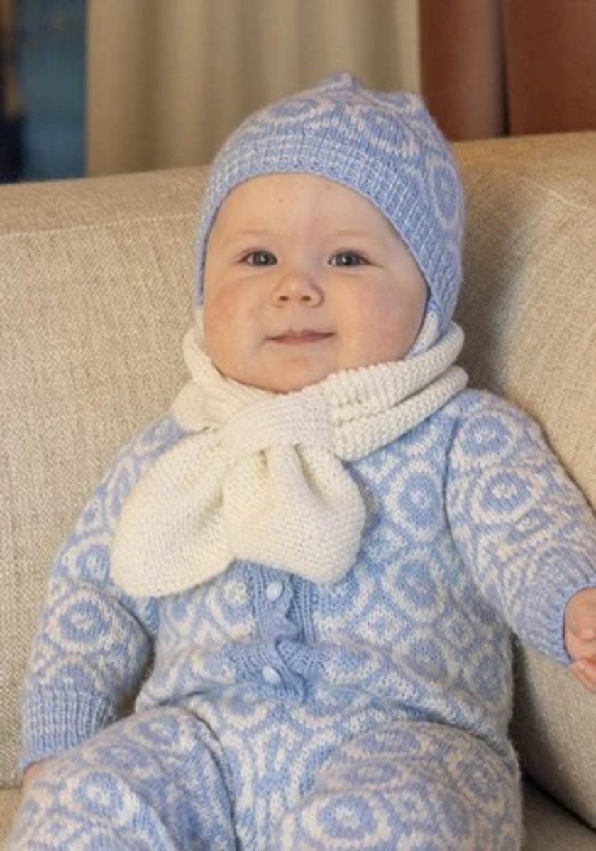 Bild på Mönsterkatalog från Viking Garn stickad i Baby Ull 2506