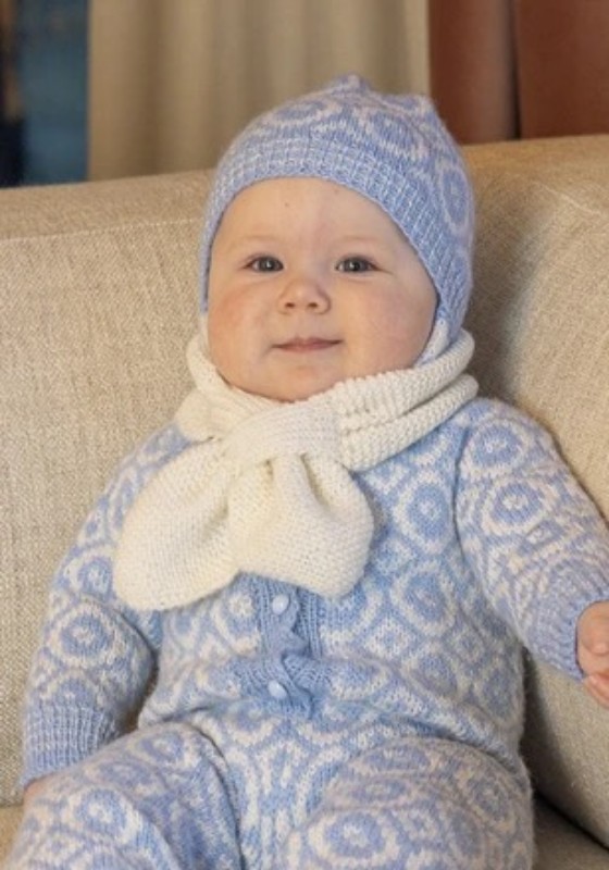 Bild på Mönsterkatalog från Viking Garn stickad i Baby Ull 2506