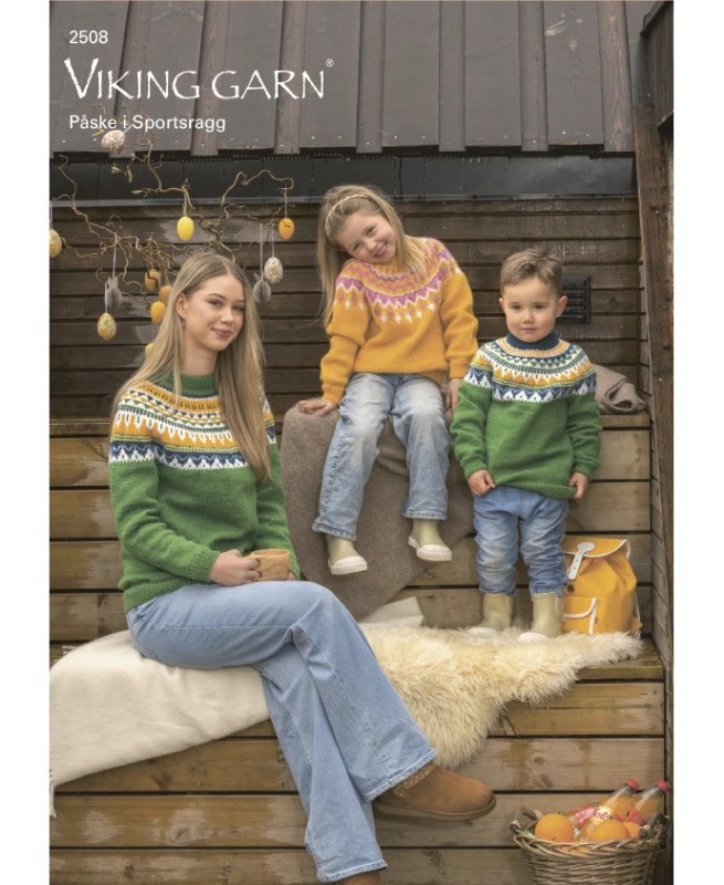 Bild på Mönsterkatalog från Viking Garn, Påsk 2508 i Sportsragg