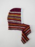 Bild på SNUGGLE HOOD (STRIPED) stickad i Borstad Alpakka och ballerina Chunkey 2507-11b