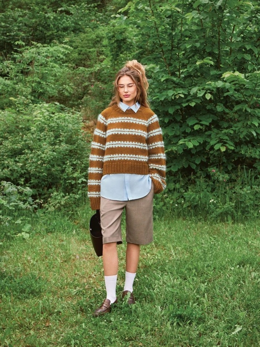 Bild på RIDGE SWEATER stickad i Peer Gynt och Ballerina Chunkey  2507-8