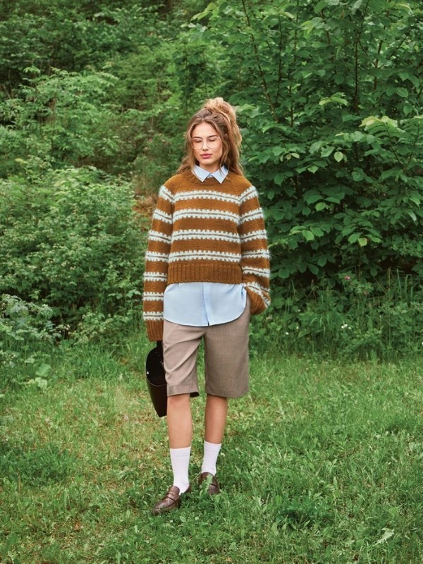 Bild på RIDGE SWEATER stickad i Peer Gynt och Ballerina Chunkey  2507-8