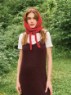 Bild på "TIE THE HOOD" stickad i Alpakka Ull och Tynn Silk Mohair 2507-7b