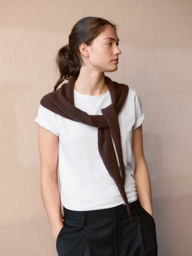 Bild på "TRIANGLE SHAWL" stickad i Cashmere 2508-3