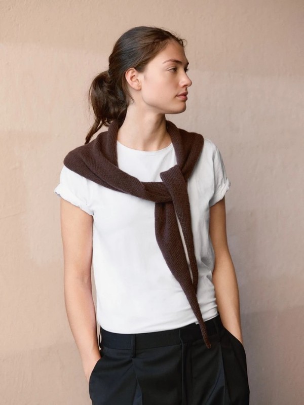 Bild på "TRIANGLE SHAWL" stickad i Cashmere 2508-3