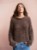 Bild på "ROOKIE SWEATER" stickad med en tråd Ballerina Chunky och en tråd Paljett 25-06