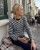 Bild på "OLGA BLOUSE" stickad i Cashmere mönster från PetiteKnit
