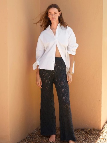 Bild på "SUMMER PANTS" stickade i Line eller dubbel tråd Tynn Line 2604-4