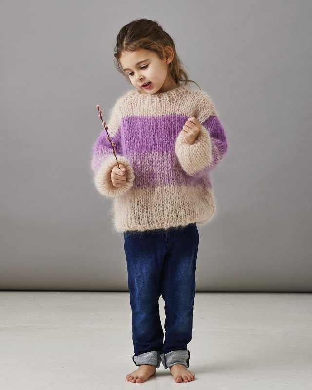 Bild på Tröja med breda ränder 2-12 år