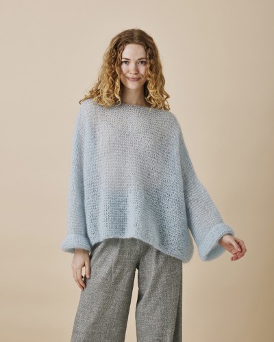 Bild på Rätstickad bred tröja One size