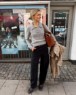 Bild på "PETRA POLO" stickad i Cashmere mönster från PetiteKnit