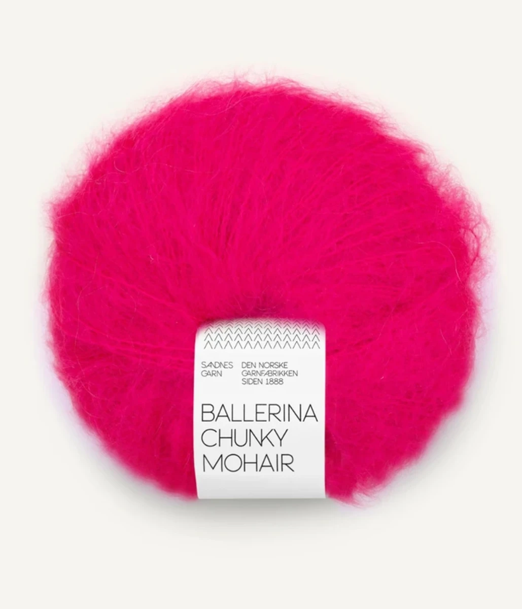 Bild på Ballerina Chunky Mohair Hot Pink 4518