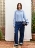 Bild på "BLOOM CARDIGAN" stickad med en tråd Tynn Silk Mohair och en tråd Sunday eller Alpakka Följetråd 2606-4