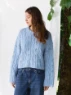 Bild på "JUNIA SWEATER" stickad i Peer Gynt och Tynn Silk Mohair 2606-11