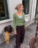 Bild på "LUCY WRAP" stickad i Silk Mohair mönster från PetiteKnit