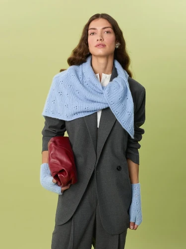 Bild på MIU POINTELLE SHAWL stickad i Cashmere