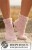 Bild på " Annie's Dance" sockor stickade i Drops Snow 129-33