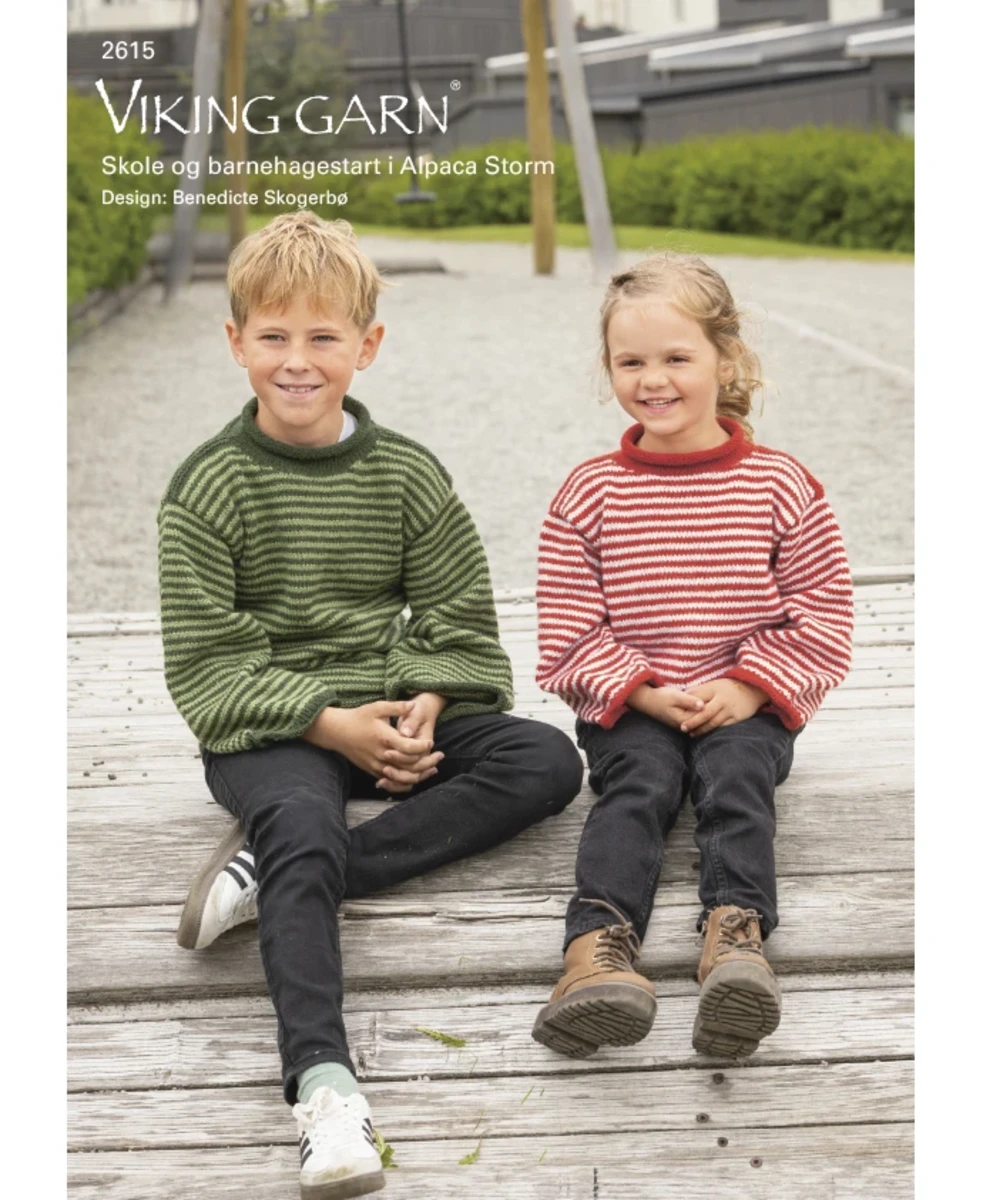 Bild på Mönsterkatalog Skola och barn stickat i Alpaca Storm 2615